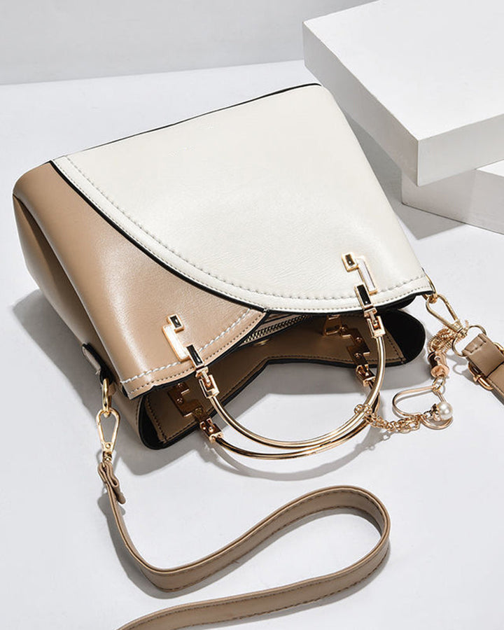 Sophia | Two-Tone Structured Handbag