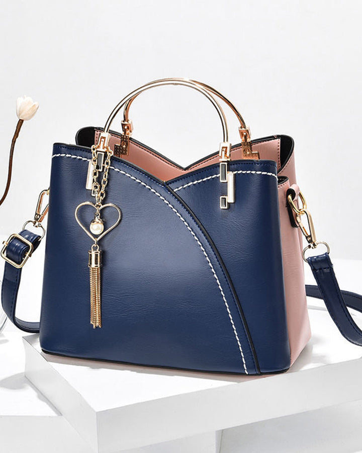 Sophia | Two-Tone Structured Handbag