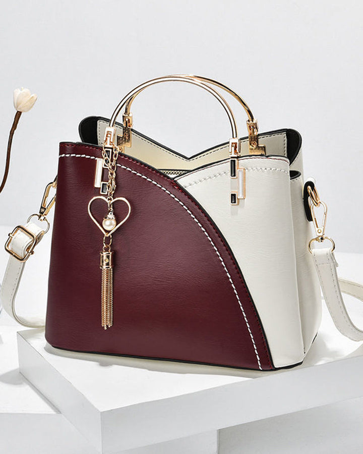Sophia | Two-Tone Structured Handbag