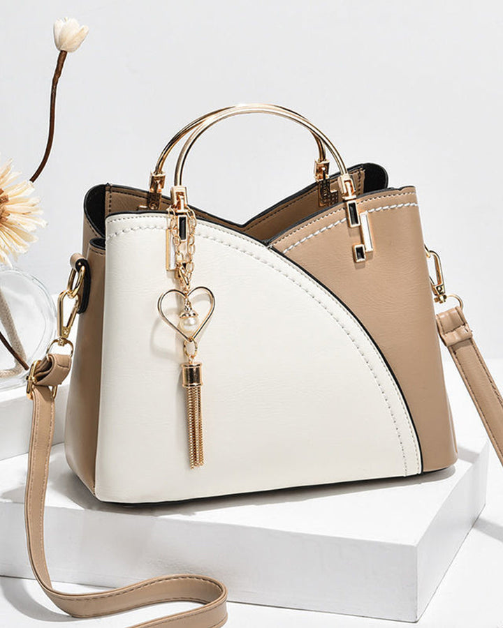 Sophia | Two-Tone Structured Handbag