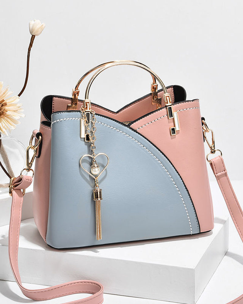 Sophia | Two-Tone Structured Handbag