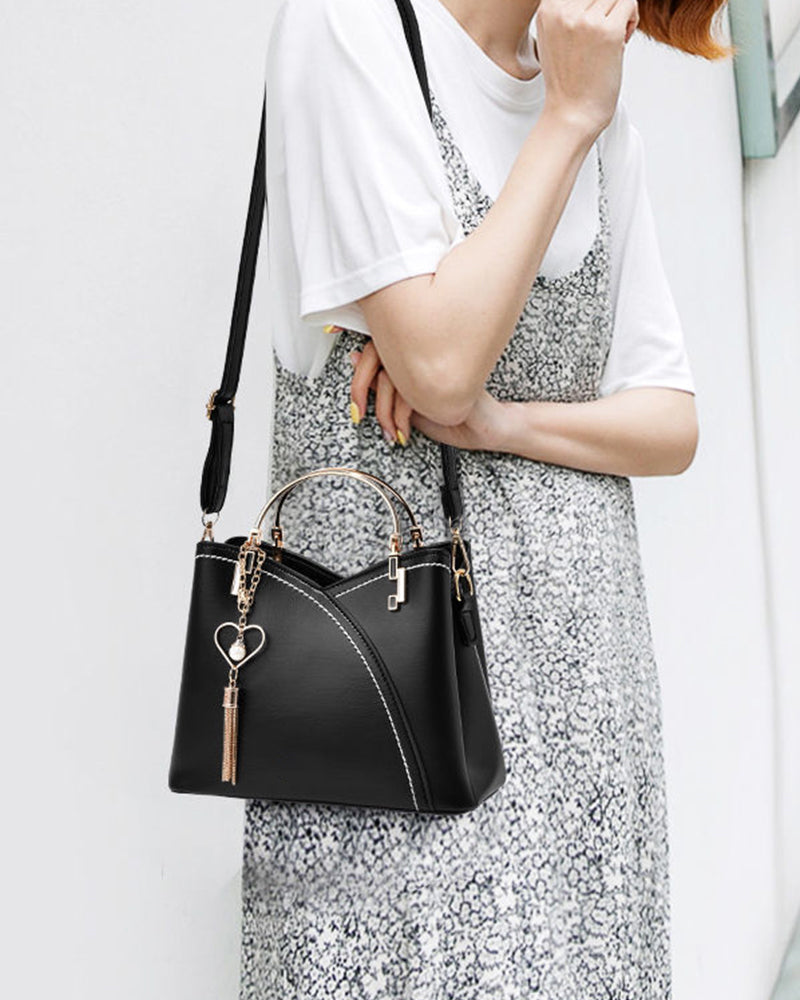 Sophia | Two-Tone Structured Handbag