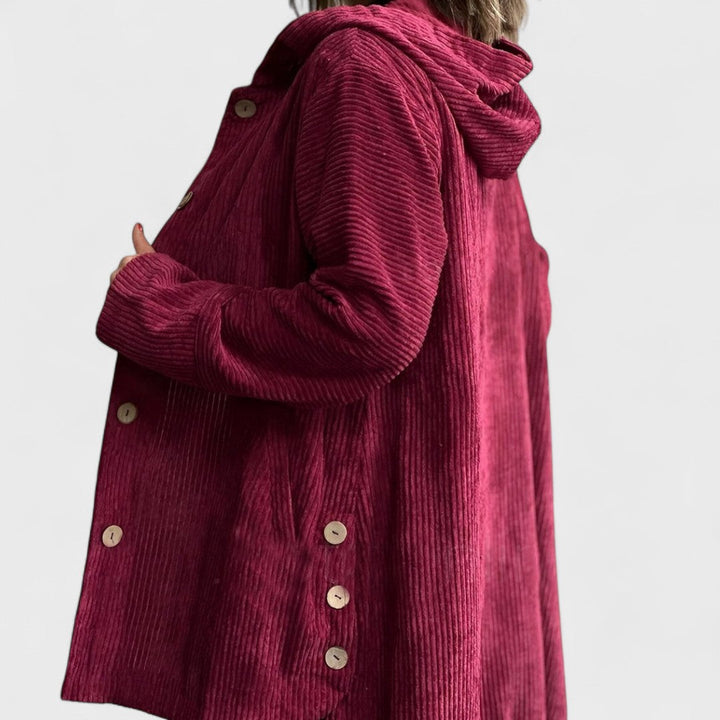 Cordia Luxe™ | Hooded Button Coat