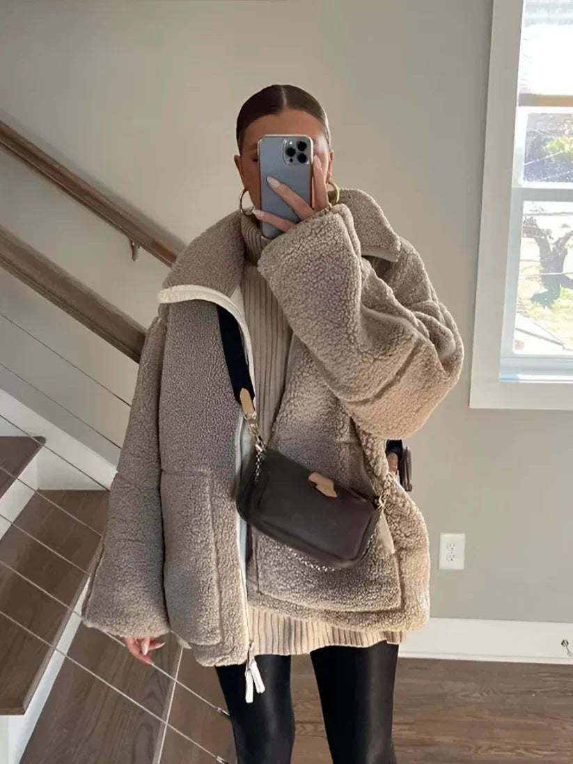 Amara™ | Soft Teddy Fleece Coat